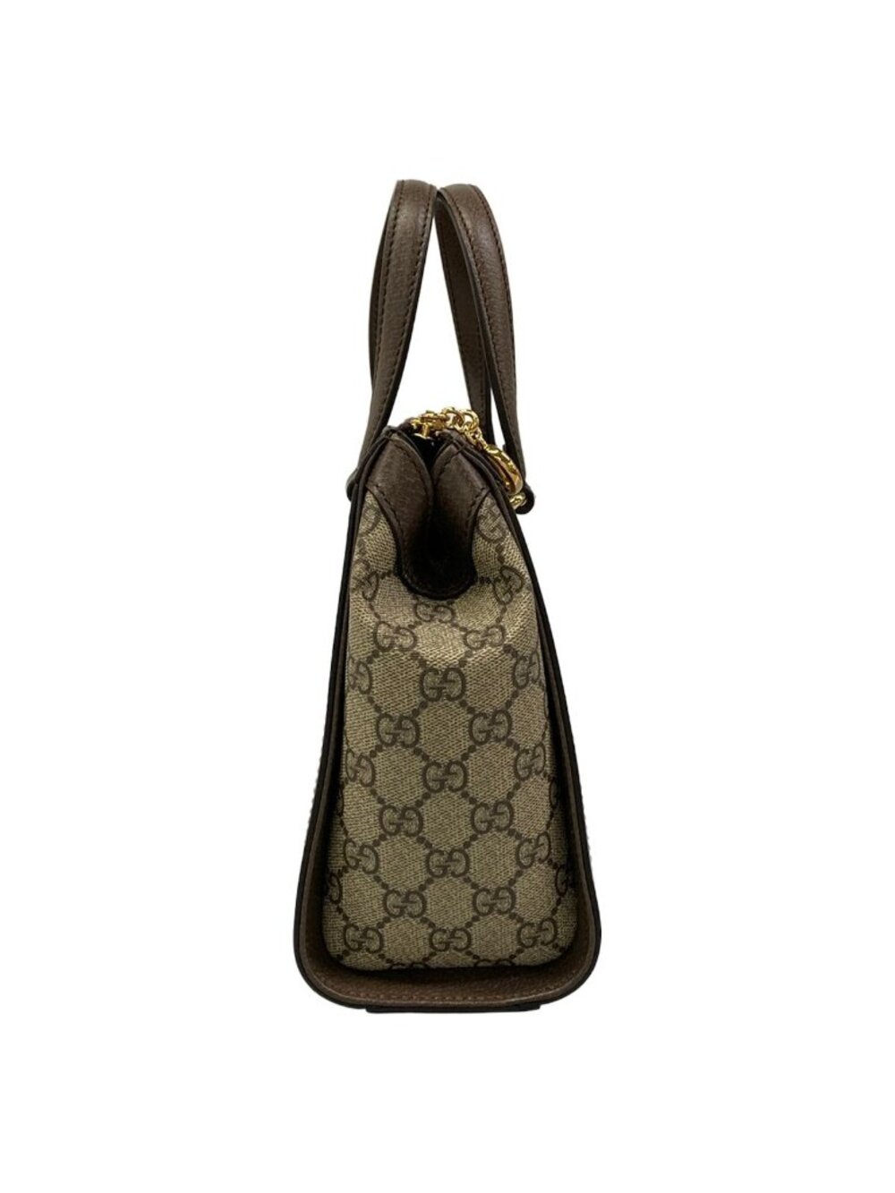 Gucci Handbag Ophidia GG Small Tote Beige Dark Brown Multi Leather - Picture 2 of 15